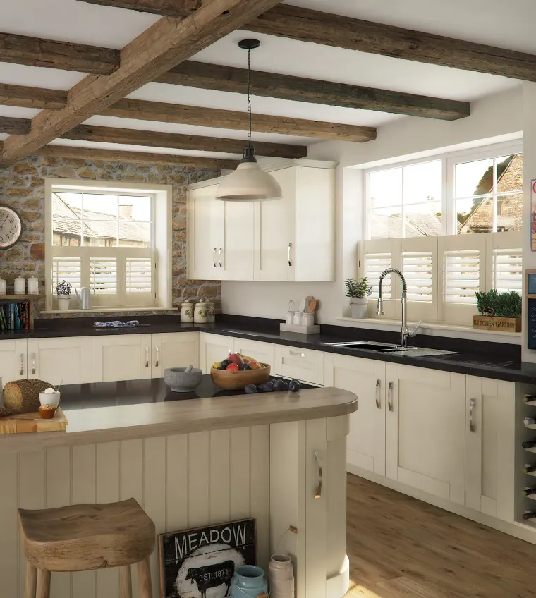 Café-Style Shutters fitted by Harley Blinds
