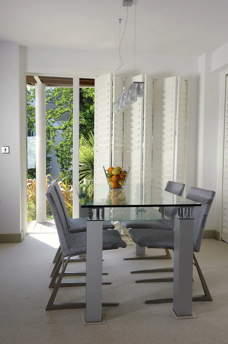Tracked Shutters fitted by Harley Blinds